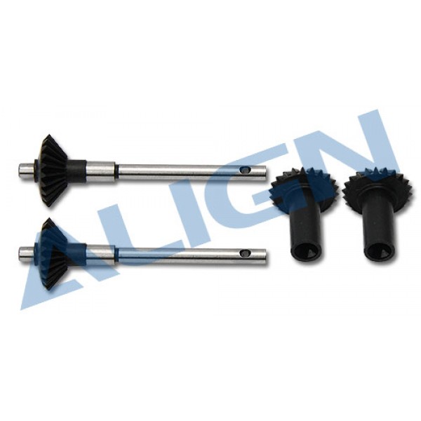 Torque Tube Rear Drive Gear Set Black (2) [H45G002XX]