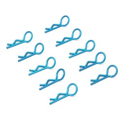 Blue 45° Small-ring Body Clips 10PCS [59907B]