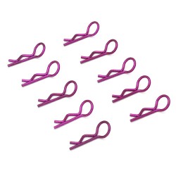Purple 45° Small-ring Body Clips 10PCS [59907K]