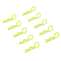Yellow 45° Small-ring Body Clips 10PCS [59907Y]