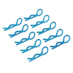 Blue 45° Medium-ring Thickened Body Clips 10PCS [59910B]