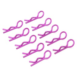 Purple 45° Medium-ring Thickened Body Clips 10PCS [59910P]