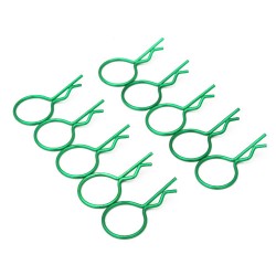 Green 20° Large-ring Body Clips 10PCS [59918G]