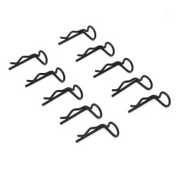Black 90° Small-ring Body Clips 10PCS [59924K]