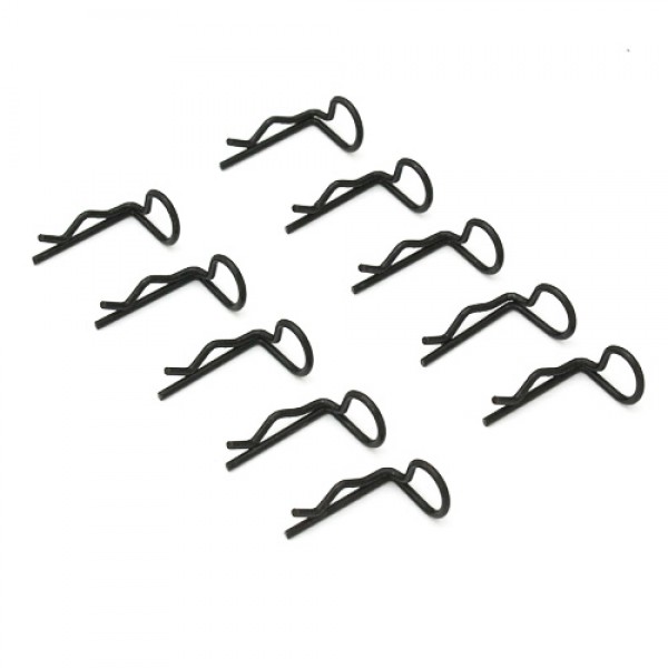 Black 90° Small-ring Body Clips 10PCS [59924K]