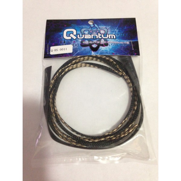 Quantum Servo Braid 1m with 240mm Blk/Gold heat shrink OD7mm [Q-HS-0011]