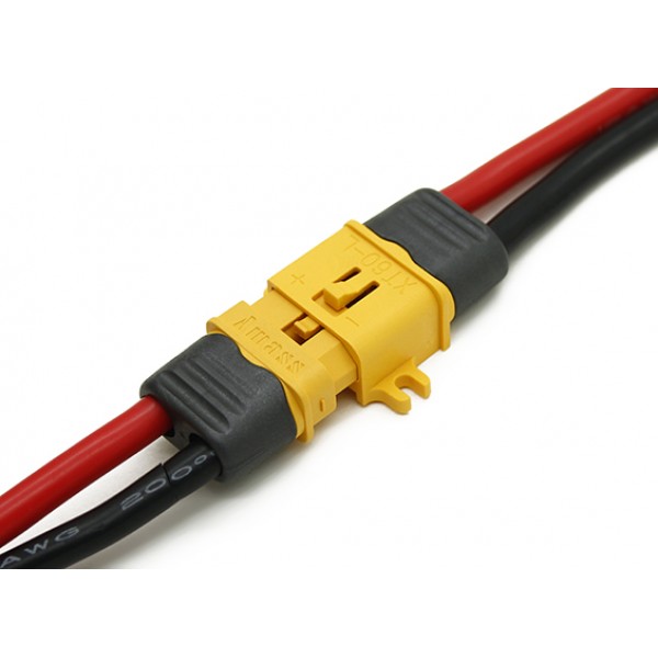 XT60plus with Lock and Insulating Cap  Female/Male Set (5 sets) [XT60PLUSLOCK]