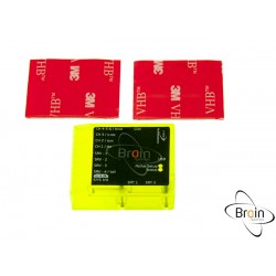 MSH Brain Flybarless System Case - Clear Yellow [MSH51613]