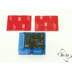 MSH Brain Flybarless System Case - Clear Blue [MSH51615]