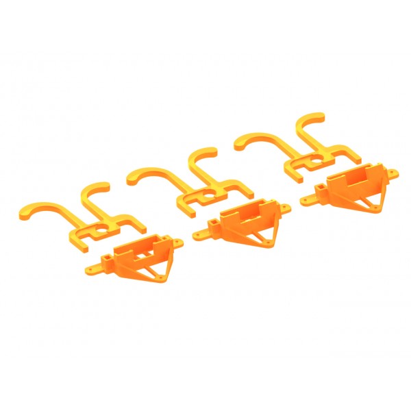 Inductrix FPV Rollbar Camera Mount TPU - 7/15/20 deg Set - Orange [LX1994-1]