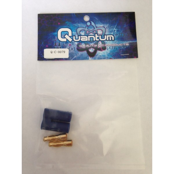 Quantum EC5 5.0mm male gold plated connector blue Housing [Q-C-0079]
