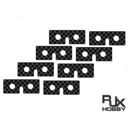 RJX CF Standard Servo Plate 8pcs [RJX18CF]