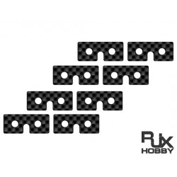 RJX CF Mini Servo Plate 8pcs [RJX19CF]