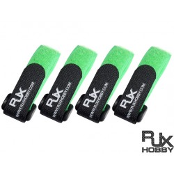 RJX Battrey Strap (200X20mmx4pcs) Green for FPV Racing [T6011-GXS]