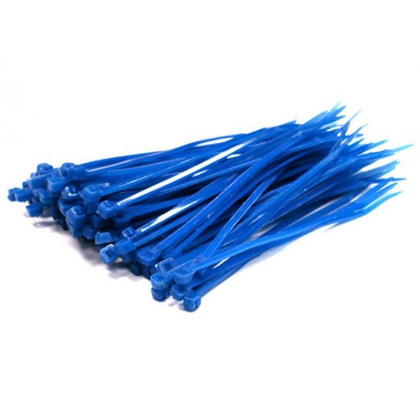 Small Blue Cable Ties 100 Pack [Blu-Cabletie]
