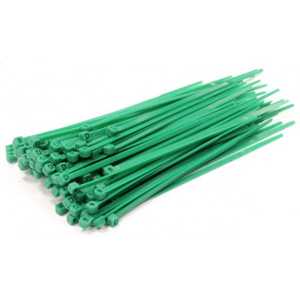 Small Green Cable Ties 100 Pack [G-Cabletie]