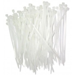 Small White Cable Ties 100 Pack [W-Cabletie]