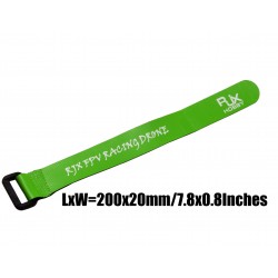 RJX Non-Slip Silicone Velcro Battery Straps Green 4pcs (200X20mm) [RJX1142]
