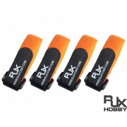 RJX Battrey Strap(200X20mmx4pcs) Orange for FPV Racing [T6011-OXS]