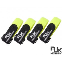 RJX Battrey Strap(200X20mmx4pcs) Yellow for FPV Racing [T6011-YXS]